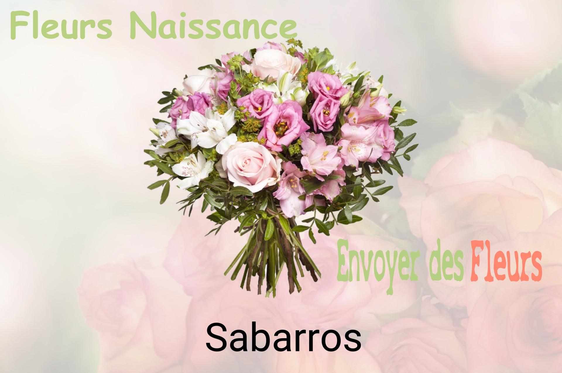 Bouquet de fleurs de naissance livré à Sabarros